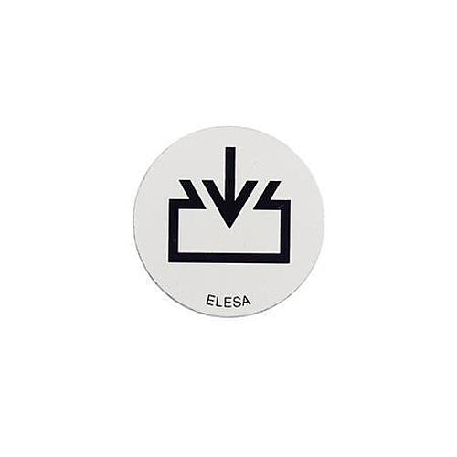 Ganter 747.1-25 ALU PLÄTTCHEN MIT EINFÜLLSYMBOL - GN 747-1 Alu Plaettchen mit Einfuellsymbol - fuer GN 745 - GN 745-2-Abbildung