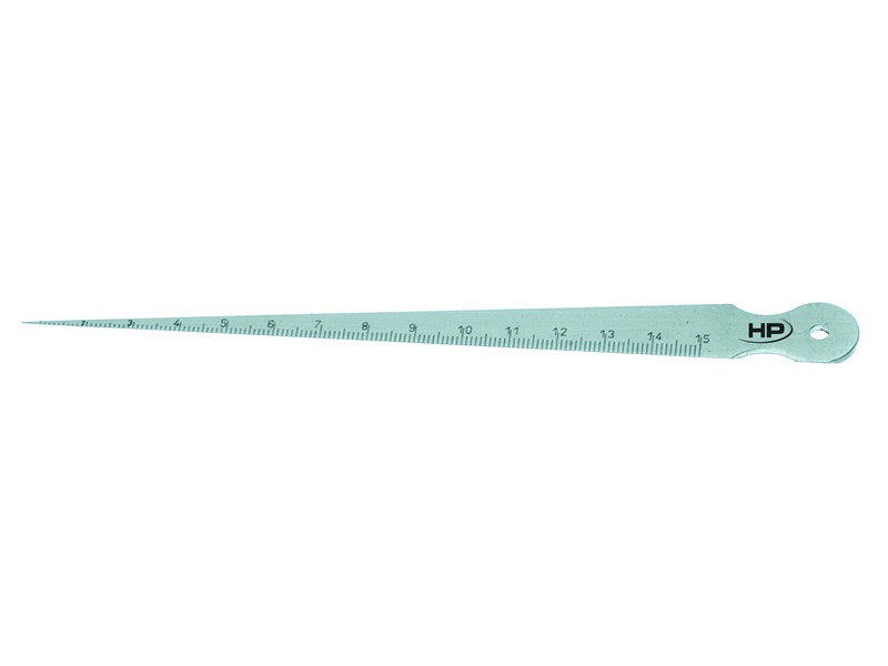 Helios Preisser, 0600101  Konische Lochlehre Spezialstahl, flach, Messbereich 1 - 15 mm - Helios Preisser 0600 Fuehlerlehre