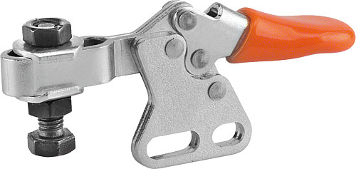Kipp K0068.0050 MINISCHNELLSPANNER HORIZONTAL, MIT SENKRECHTEM FUSS, P=50 da - KIPP K0068 Minischnellspanner horizontal mit senk