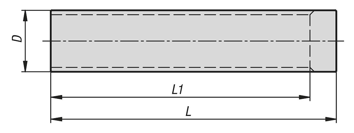 Norelem 22007-10036 ZAHNWELLE PROFIL T 10 ZÄHNEZAHL 36 - NLM 22007-10 Zahnwellen Profil T10 - Massblatt