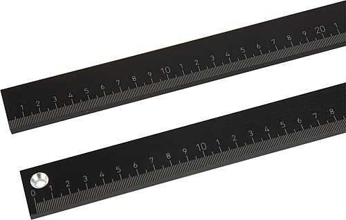 Norelem 21884-000010X0500 MASSSTAB EDELSTAHL, L=MM 500 MM - Norelem 21884 Massstaebe Aluminium selbstklebend oder mit Bohrungen