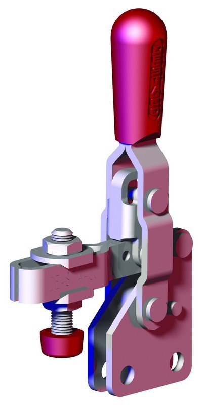 DESTACO 201-UB Vertikal-Kniehebelspanner Haltekraft 450 N, Öffnungswinkel 105° - 110° - 201-UB Vertikalspanner - U- Spannarm - Fuss gerade