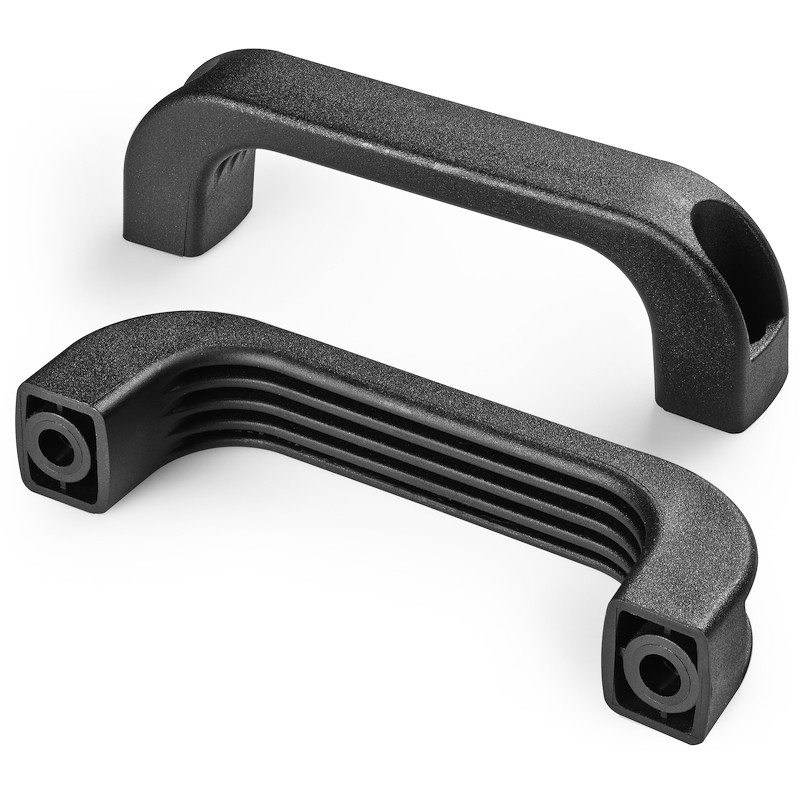 Leschhorn B224 Bügelgriffe  l 94; L 110; Bohrung d1 6,5; Kunststoff PA, schwarz - LE B224 Buegelgriffe - Kunststoff-EcoLine-Abbildung