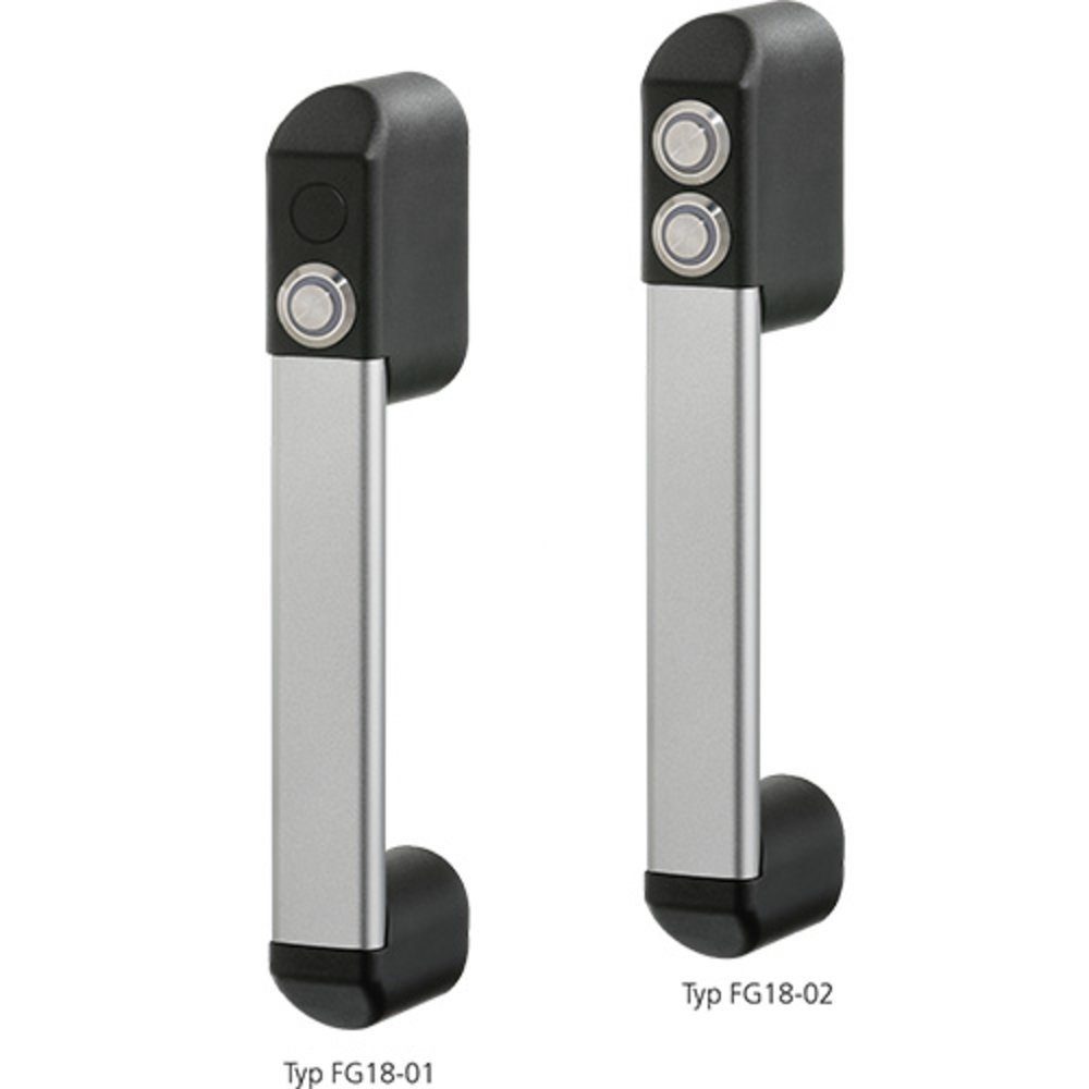 Leschhorn FG18-01.140.11 Funktionsgriffe FG18-01 mit elektrischer Schaltfunktion, 1 Drucktaster - LE FG18 Funktionsgriffe mit elektrischer Schaltfunktion - Abbidlung