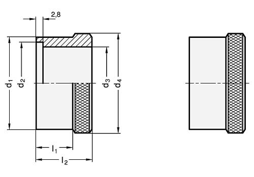 Ganter 264-30 TEILRING - GN 264 Teilringe - Stahl - blank-Skizze