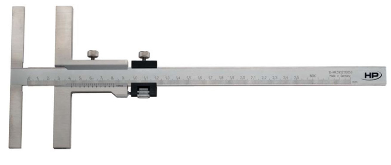 Helios Preisser 0344 501  Anreiß-Messschieber  160 mm Messbereich, 135 mm Anschlaglänge - Helios Preisser 0344 Anreiß-Messschieber