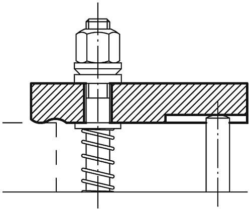 Norelem 04030-14 SCHWENKBARES SPANNEISEN, L=100, B=40 - Norelem 04030 Schwenkbare Spanneisen