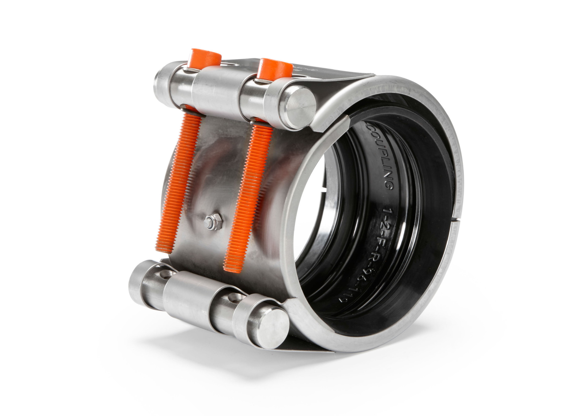 Leschhorn LSREP 36-39-EHT-16-A4 einteilige Reparaturkupplung Spannbereich 36-39 mm, Baulänge 120 mm, Dichtung EPDM-HT, Betriebsdruck 16 bar, Material W5 (A4 1.4571) - LSREP 36-39-EHT-16-A4 einteilige Reparaturkupplung Spannbereich 36-39 mm, Baulänge 120 mm, Dichtung