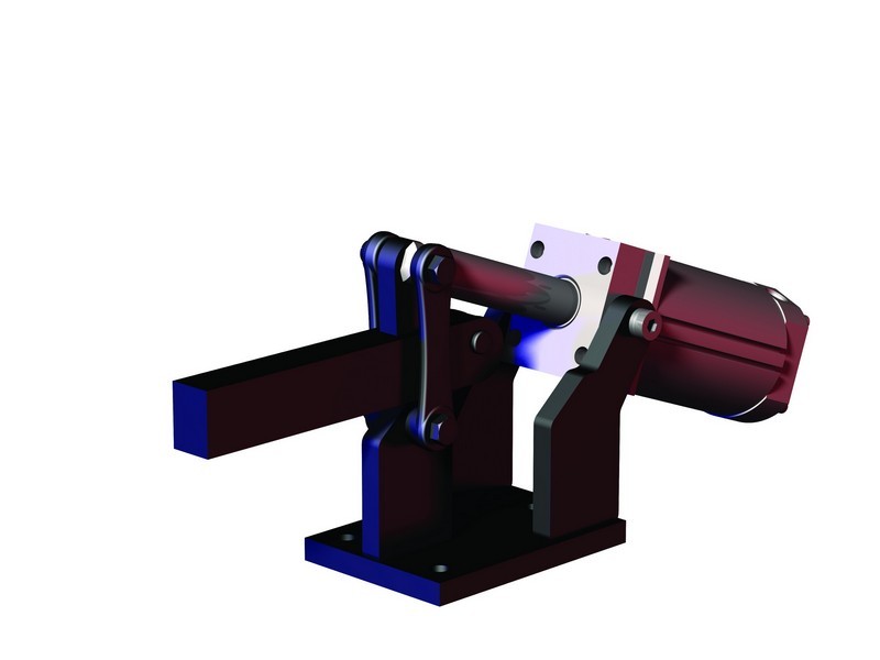 DESTACO 858-E Standard Kraftspanner Haltekraft 17800 N; horizontaler Zylinder  Massiver-Spannarm (Sensor 8EA-109-1 separat bestellen) - 858 Standard Kraftspanner