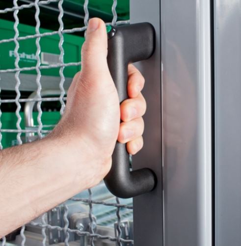 Leschhorn FG11-3KG.160.84   Funktionsgriffe Typ 1 grün Anschluß Kabel, A 160,  Griff mit 1 Taster - Leschhorn FG11 Funktionsgriffe mit Drucktaster und LED Beleuchtung Anwendung