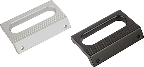 Norelem 06952-086051 WINKELPROFILGRIFF FORM B, A=86, SCHWARZ ELOXIERT - Norelem 06952-B Winkelprofilgriffe - Form B