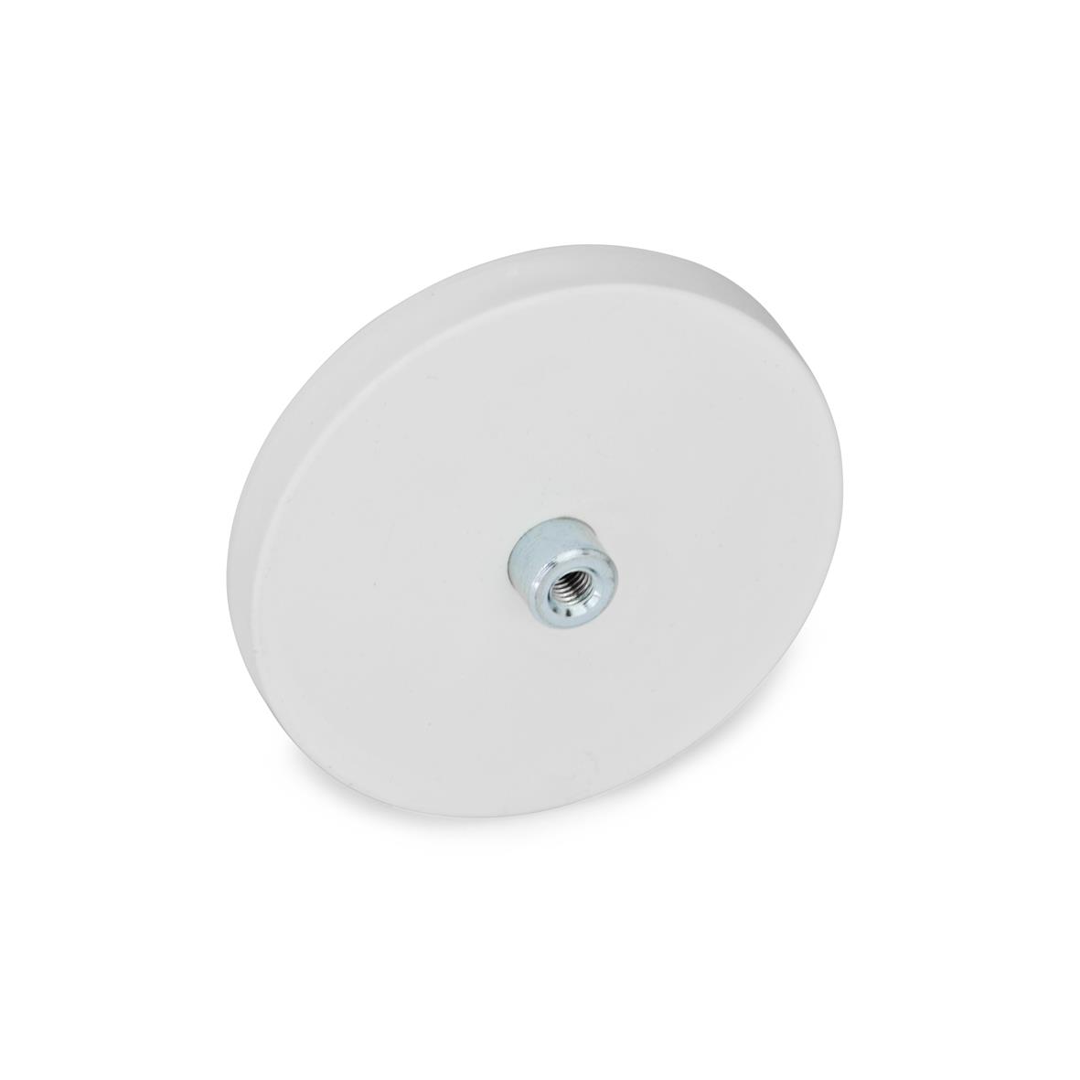 Ganter 51.2-ND-12-M4-SW Haltemagnete mit Innengewinde, mit Gummiummantelung - GN-51-2-Haltemagnete-mit-Innengewinde-mit-Gummiummantelung-WS-weiss-Abbildung