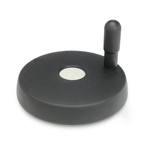 Ganter 521-300-B20-R ELESA SCHEIBENHANDRAD - GN 521 Scheibenhandraeder - Kunststoff - Buchse - Griffachse Stahl-Abbildung