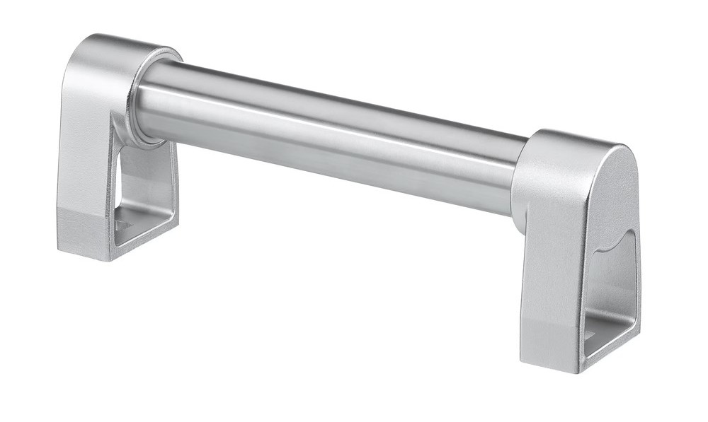 Leschhorn FG16-05S.200.36 Edelstahl Funktionsgriffe A 200, 1 Not-Halt (2 Öffner), 2 Drucktaster (Schließer), Edelstahl 1.4301,  (1 emergency stop, 2 push button) - LE FG16-02 und FG16-05 Edelstahl Funktionsgriffe mit Schaltfunktion