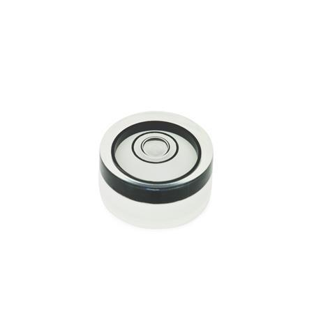 Ganter 2281-ALS-10-K-10-1 Libelleneinsätze - GN-2281-Libelleneinsaetze-mit-Kontrastring-nur-in-Ausfuehrung-KT-fuer-d-12-18-KT-Kunststoff-weiss-