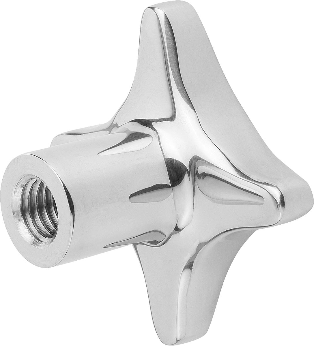 Kipp K0146.4063122 KREUZGRIFF                    EDELSTAHL, FORM D, D1=63, D5=M - K0146-4063122 KREUZGRIFF EDELSTAHL - FORM D - D1 63 - D5 M