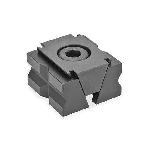 Ganter 920.1-M8-32-GA KEILSPANNER, SPANNBACKEN GLATT MIT AUFSATZBACKEN - GN 920-1 Keilspanner - Stahl-Abbildung