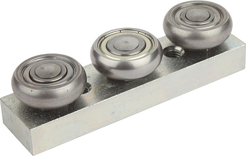 Norelem 21320-245120 ROLLENFÜHRUNGSWAGEN, FESTLAGER IN MASSIVAUSFÜHRUNG - Norelem 21320-FM Festlager Massivausfuehrung