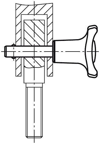 Kipp K0363.4710050 KUGELSPERRBOLZEN, D1=10, L=50 - KIPP K0363 Kugelsperrbolzen selbstsichernd