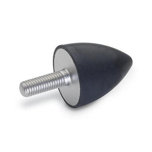Ganter 453-10-10-M5-E-40 Anschlagpuffer, Edelstahl - GN 453 Anschlagpuffer - Edelstahl-Abbildung