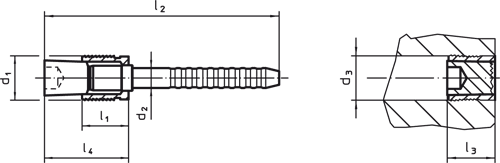 Halder 22880.0409 Expander® Dichtstopfen, mit Zuganker Ø 9 - Expander Dichtstopfen Expander Dichtstopfen mit Zuganker - Durchmesser 5