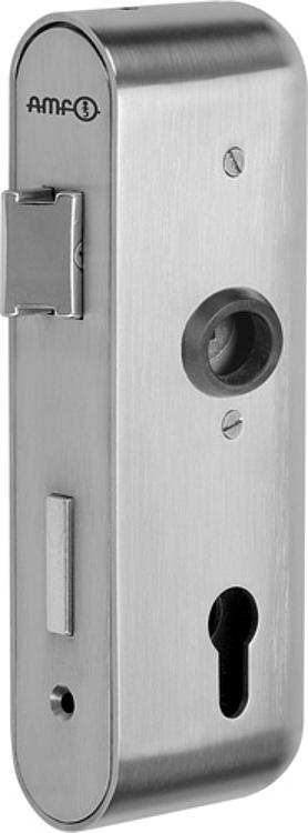 AMF 141E-42ZW Schlosskasten, blank, Kastenbreite: 42,4 mm, Schließung: PZW, Abmessung: 42,5 x 78,2 x 208,4 mm - LE 141E Schlosskasten - blank -Abbildung