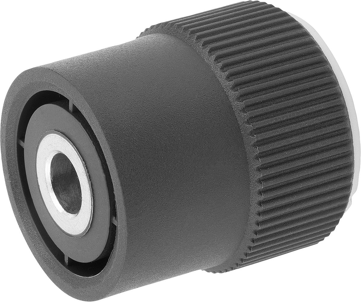 Kipp K0248.12065 NOVO.GRIP DOSIERKNOPF GR.2  D=6H8, FORM A, DECKEL LICHTGRAU - K0248-12065 NOVO GRIP DOSIERKNOPF GR 2 D 6H8 - FORM A - DECKEL LICHTGRAU