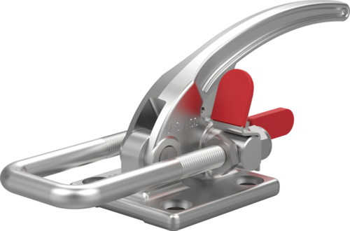 DESTACO 385-RSS Verschluss-Spanner Standard Haltekraft 27000N, Spannweg 55mm, Edelstahl A2, Ohne Gegenlager - 385-RSS Verschluss-Spanner - R- Mit Zusatzverriegelung - Edelstahlausfuehrung