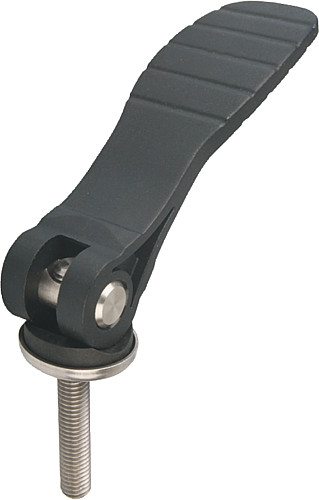 Norelem 04232-1521105X20 EXZENTERHEBEL GR.1 M5X20, MIT KUNSTSTOFFGRIFF - Norelem 04232-AG Exzenterhebel mit Kunststoffgriff mit Aussengewinde - Stahl oder Edelstahl