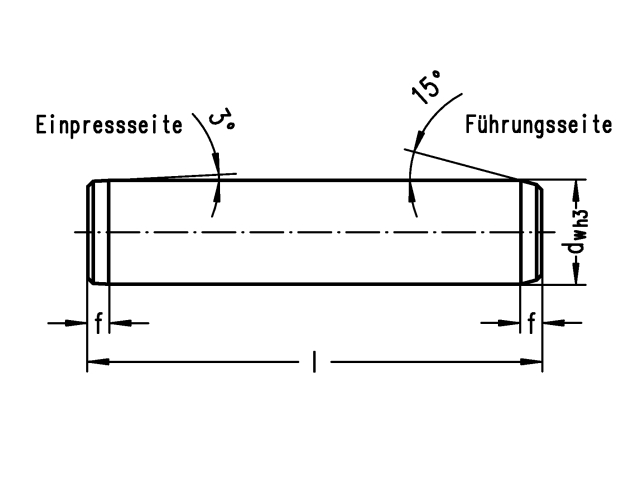 Mahr Motion  5010238  N400 dw = 2,5; l = 50; f = 1, Führungswellen - LE70035 N400 Fuehrungswelle