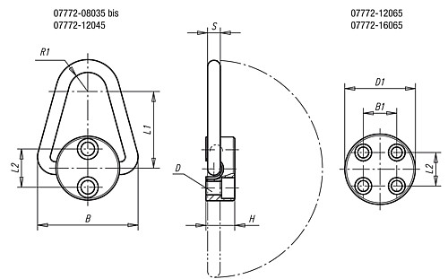 Norelem 07772-12045 LASTBÜGEL FÜR SCHRAUBE M12X45 - Norelem 07772 Lastbuegel