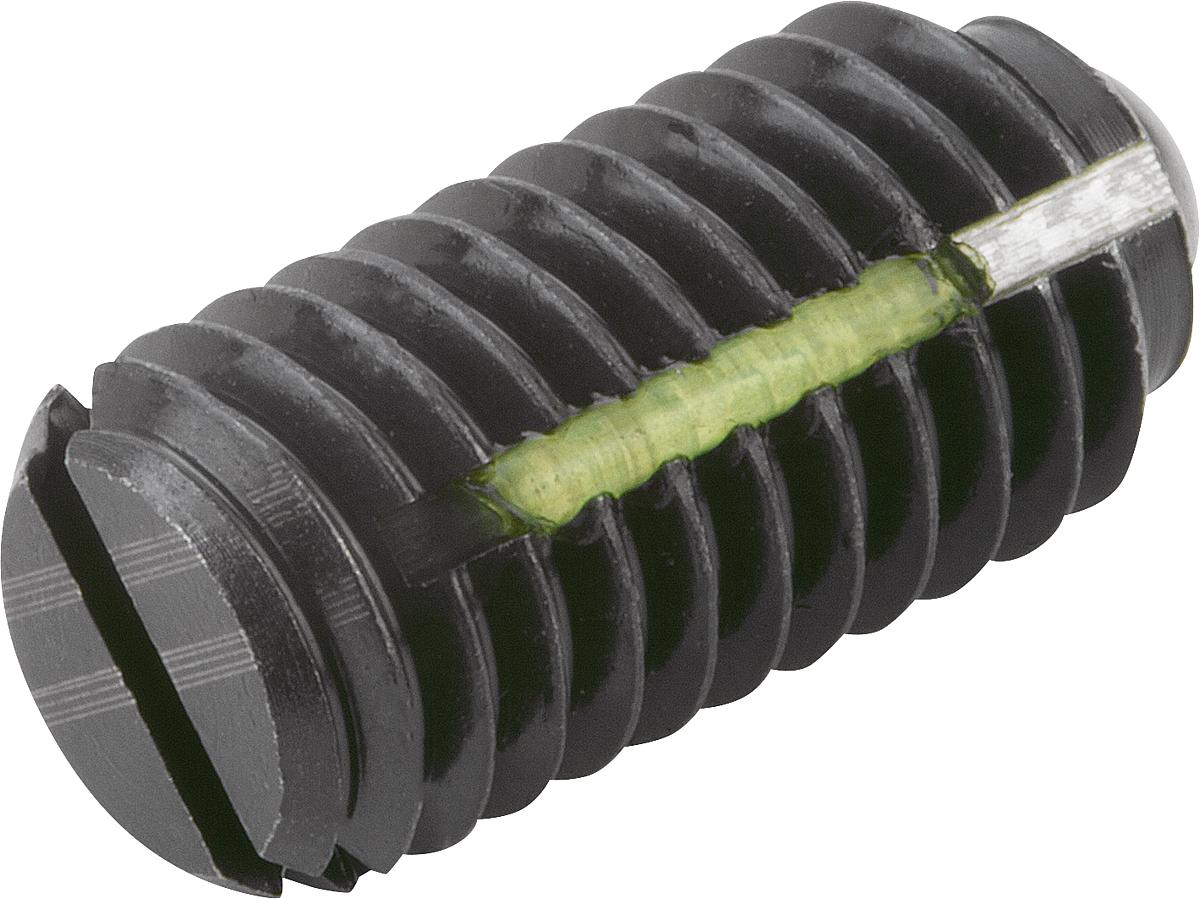 Kipp K0321.203 FEDERNDES DRUCKSTÜCK  M3, KUGEL, LONG LOK, VERSTÄRKTE FEDERK - K0321-203 FEDERNDES DRUCKSTUECK M3 - KUGEL - LONG LOK - VERSTAERKTE FEDERK