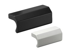 Leschhorn LG-04.070.04  Aluminium Griffleisten A 70,  schwarz eloxiert - Leschhorn LG-04 Aluminium Griffleiste und LG-04 schwarz eloxiert