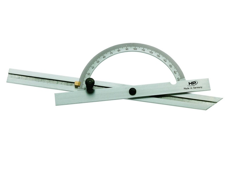 Helios Preisser, 0415301  Gradmesser (Schrägmaß)  Gradbogen-ø 100 mm, freier Schenkel 150 mm - Helios Preisser 0415 Gradmesser -Schraegmass-