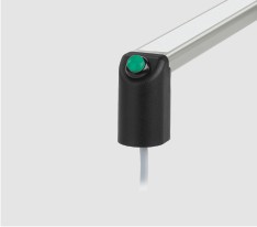 Leschhorn FG12-L02.165.11   Funktionsgriffe mit Drucktaster und LED-Beleuchtung A 165, - Leschhorn FG12 Funktionsgriffe mit LED Beleuchtung - mit Druckschalter Detailansicht
