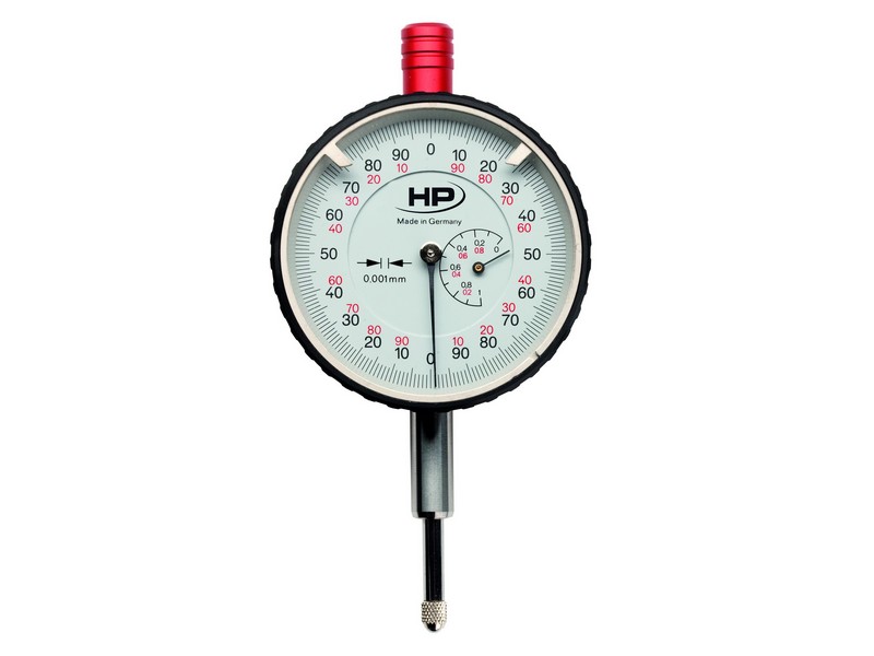 Helios Preisser, 0705 109  Feinmessuhr  5 mm Messbereich, Außenring-Ø 58 mm, mit Stoßschutz - Helios Preisser 0705 Feinmessuhr