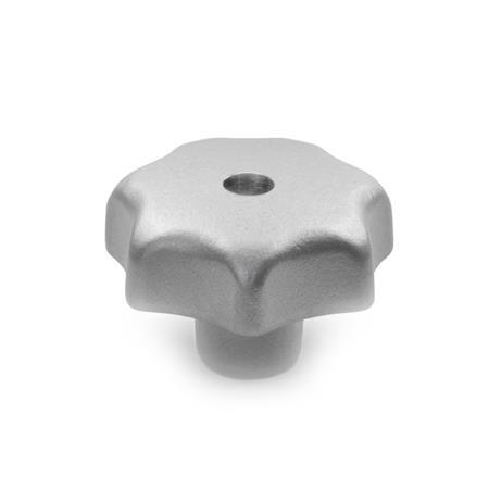 DIN 6336-NI-32-M6-D EDELSTAHL STERNGRIFF - DIN-6336-Sterngriffe-Edelstahl-mit-Gewinde-Durchloch