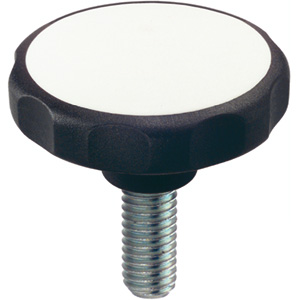 Halder 24750.0120 Sterngriffschraube Kunststoff (PA 6) Ø 30 x M 4 x 18, schwarz - LE 70005 Sterngriffschrauben Sterngriffschraube - Kunststoff - weiss schwarz