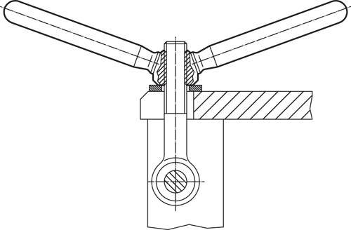 Halder 24470.0806 Spannmutter doppelseitig geschweißt 47,5 aus rostfreiem Stahl - Spannmuttern Spannmutter - doppelseitig - geschweisst 20 x M 10 aus Stahl Stahl