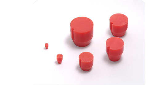EFFBE 80-06 Elastomer Druckstücke 90 Sh A, D= 06, H= 9,5, d= 3,6, F(N)max = 100, 1 VPE=100 Stück - LE 70008 Elastomer Druckstuecke