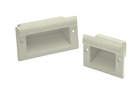 Leschhorn KM-61.082.7030   Kunststoff Muldengriffe A 115,  Polyamid steingrau - Leschhorn KM Kunststoff Muldengriffe