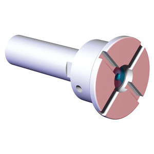 DESTACO STV 0100-NA einseitige Verlängerung Ø 25 mm mit Passfederkreuz, Länge 100 mm, Durchmesser 59,6 mm, Material: Aluminium - LE70000 STV0100 einseitige Verlaengerung