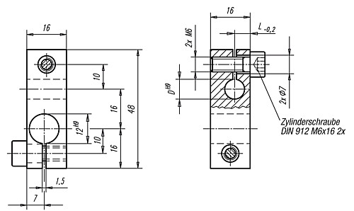 Norelem 31154-1208 GELENKSTÜCK - Norelem 31154 Gelenkstuecke