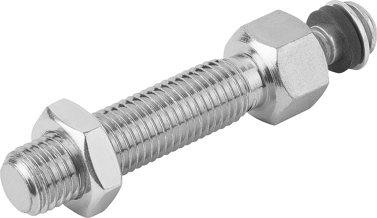 Norelem 27828-201251 GEWINDESPINDEL M20X125, F. STELLFUSS - 27828-201251 GEWINDESPINDEL M20X125 - FUER STELLFUSS