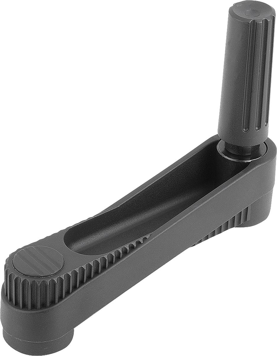 Norelem 06500-4210 NOVO.GRIP HANDKURBEL ZYL.GRIFF DREHBAR, GR.2, A=100, SW 10 - 06500-4210 NOVO-GRIP HANDKURBEL ZYL-GRIFF DREHBAR - GR-2 - A 100 - SW 10