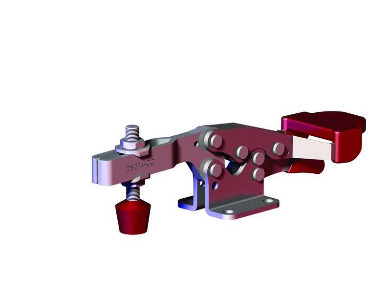 DESTACO 235-UR Horizontalspanner Haltekraft 3200N - 3400N, Öffnungswinkel 90° - 235-UR Horizontalspanner - U- Spannarm - Fuss abgewinkelt mit Zusatzverriegelung
