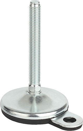 Kipp K0739.2210020X200 STELLFUß FORM B EDELSTAHL D=100, M20X200 - KIPP K0739-B Stellfuesse Stahl oder Edelstahl Form B - Bild