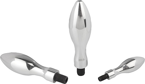 Kipp K0167.0616050 FESTST. BALLENGRIFF, ALUMINIUM, DIN 39, FORM E, D1=16, D3=M6 - KIPP K0167 Ballengriffe feststehend DIN 39 Form E