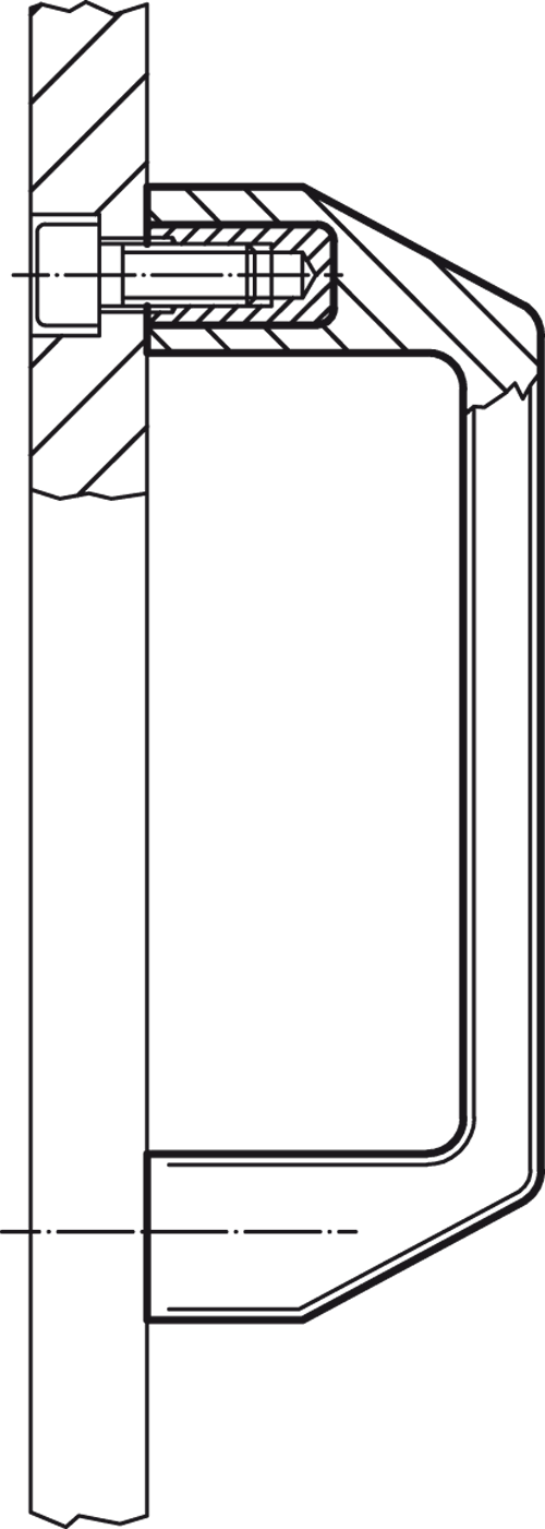 Halder 24320.0210 Bügelgriff  Kunststoff, 93,5 x M 6 - Buegelgriffe Buegelgriff - Kunststoff - 117x M 6 schwarz