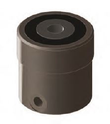 DESTACO 7411-2 Hohlkolbenzylinder, doppeltwirkend (Rundversion) Bei Betriebsdruck 100 bar/ Spannkraft Vorhub 8,6kN, Kolbenfläche Vorhub 8,8mm, Hub max.10mm - 7411-2 Hohlkolbenzylinder - doppeltwirkend